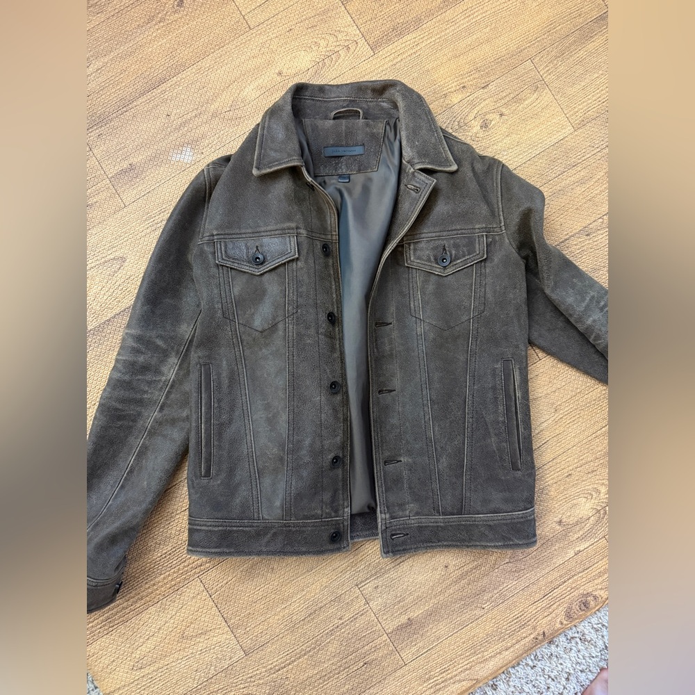 John Varvatos Men's Andrew Leather Jacket